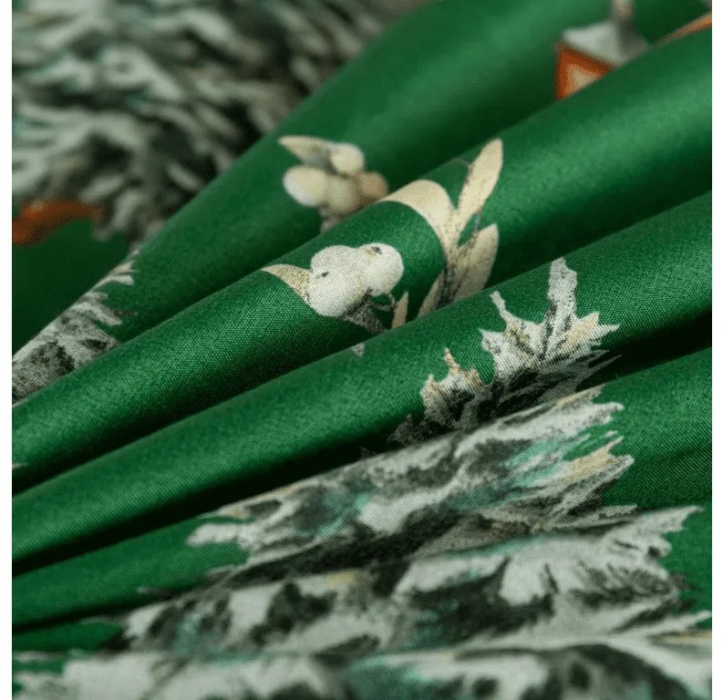 Obliečky z mikrovlákna GREEN CHRISTMAS zelené Rozmer obliečky: 70 x 90 cm | 140 x 200 cm