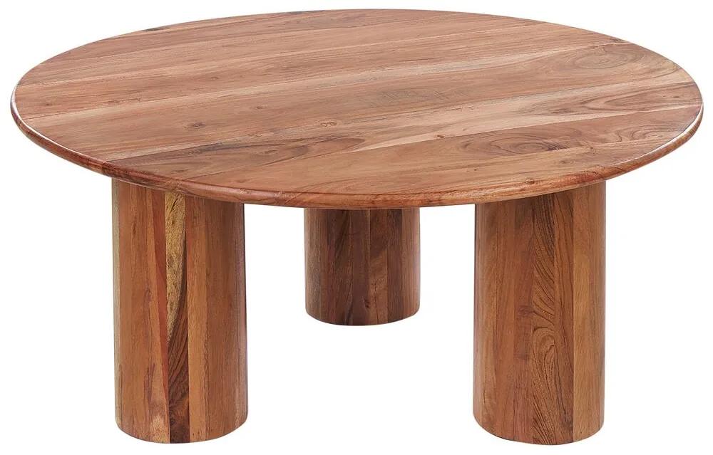 Konferenčný stolík zo svetlého akáciového dreva COLINA Beliani