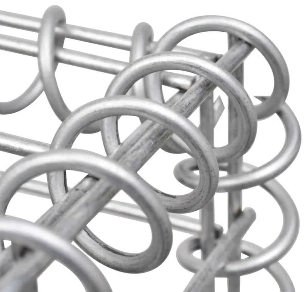 Gabiónová ohrada na dvojitý odpadkový kôš, oceľ 180x100x120 cm