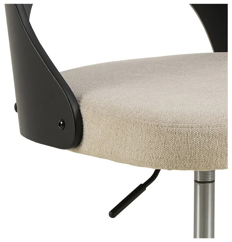 Čierna/béžová kancelárska stolička Lucy – Actona