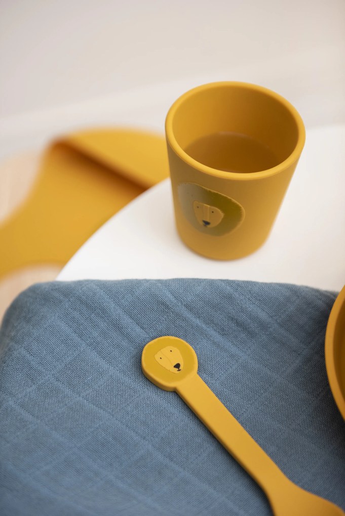 Detský silikónový hrnček 2 ks Mr. Lion