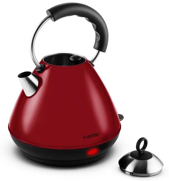 Charlotte Red rýchlovarná kanvica na čaj 2L 2200W bezdrôtová červená