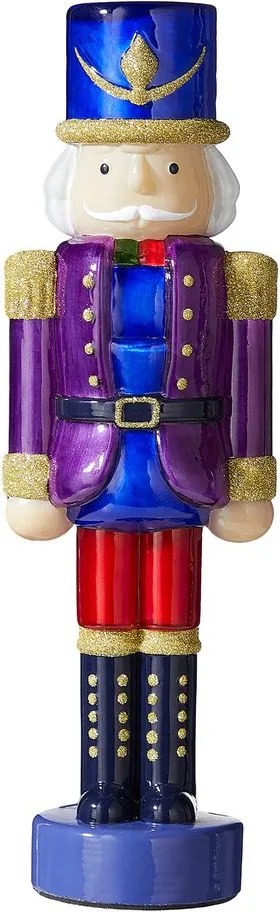 X-MAS LED Luskáčik sklenený 30 cm - fialová