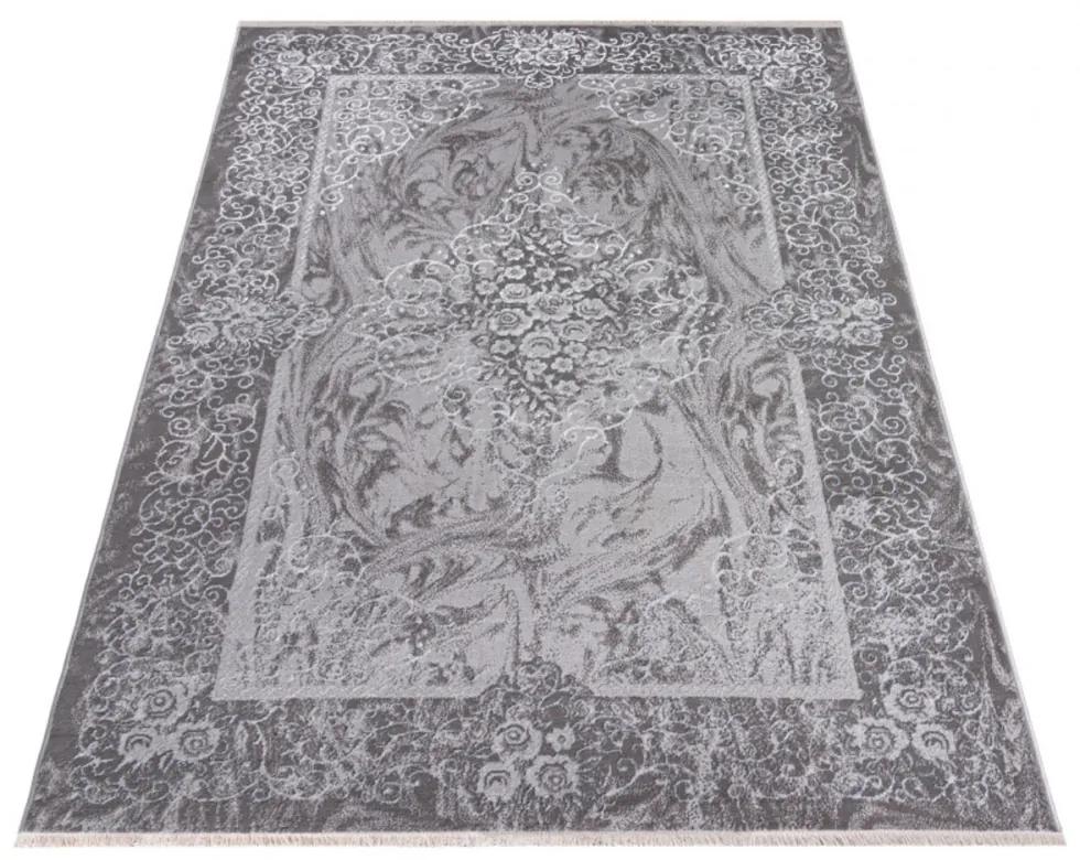 Kusový koberec Seda sivý 160x229cm