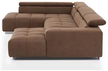 Rohová sedacia súprava do U TROPEA ľavá hnedá
