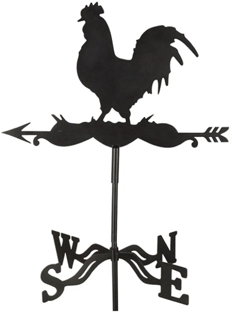 Zapichovací ukazovateľ vetra Rooster, 134x45 cm, kov, hnedá