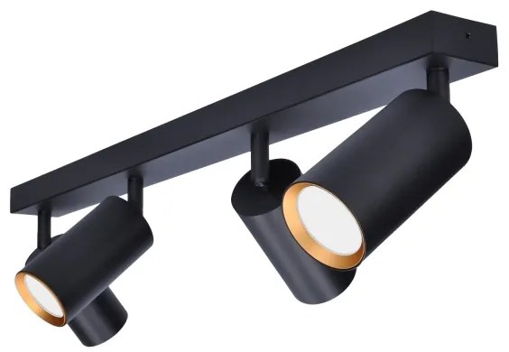 Brilagi - LED RGBW Stmievateľné bodové svietidlo SELE 4xGU10/4,8W/230V čierna/zlatá