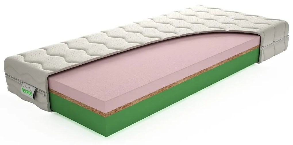Texpol Pohodlný matrac ELASTIC - obojstranný matrac s rôznymi stranami tuhosti 140 x 190 cm, snímateľný poťah