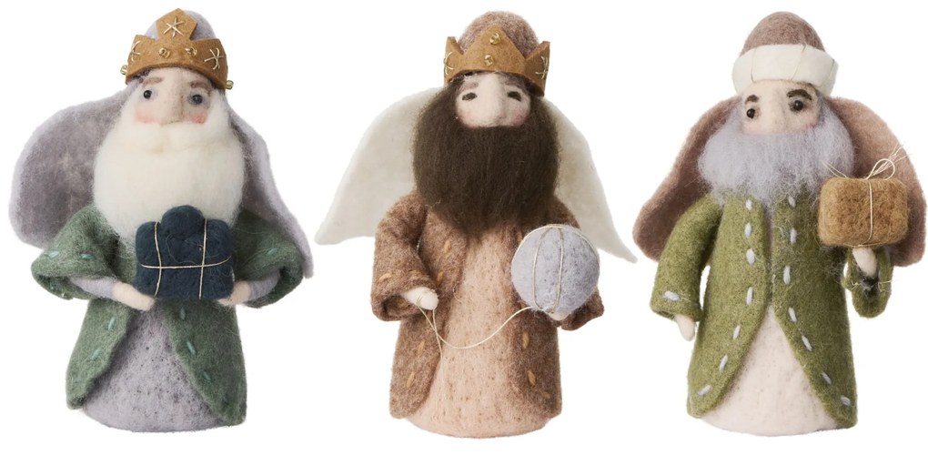 Ib Laursen Vianočná dekorácia The Three Wise Men – set 3 ks