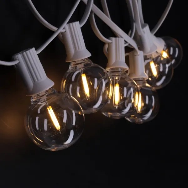 Brilagi - LED vonkajšia dekoratívna GIRLANDA 10xE12 8 m biela IP44 teplá biela
