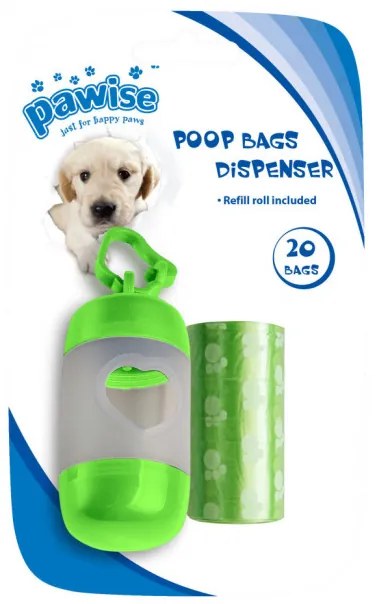 Puzdro na sáčky pre psov s rolkami