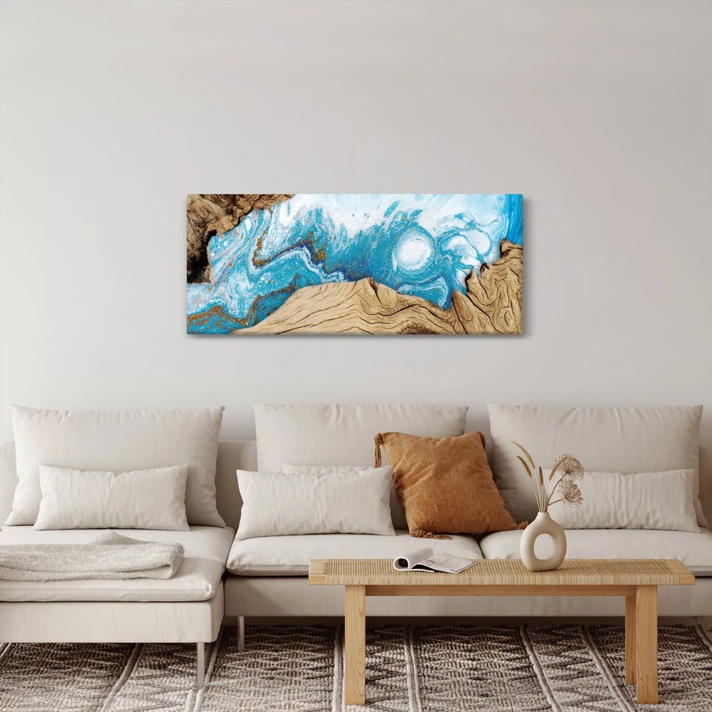 Obraz - Drevo (120x50 cm)