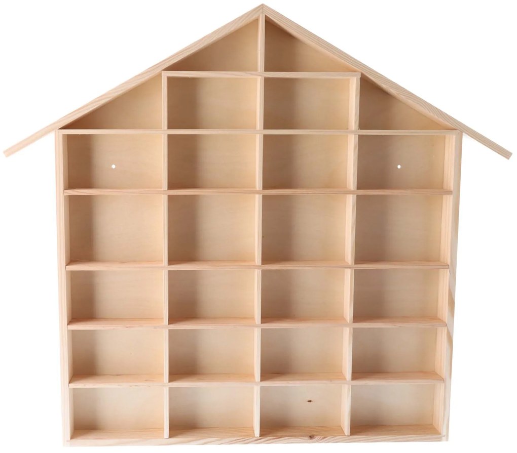 ČistéDrevo Drevená polica na autíčka