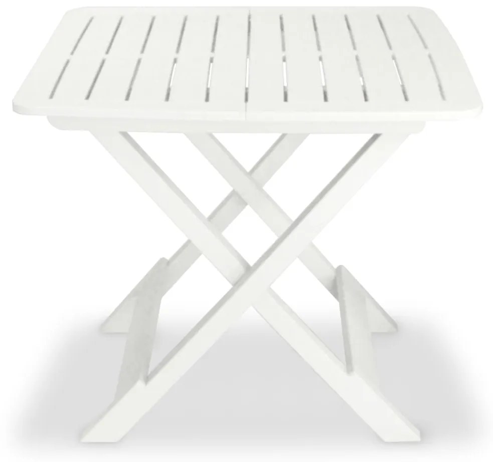 vidaXL 3-dielna skladacia bistro súprava plast biela
