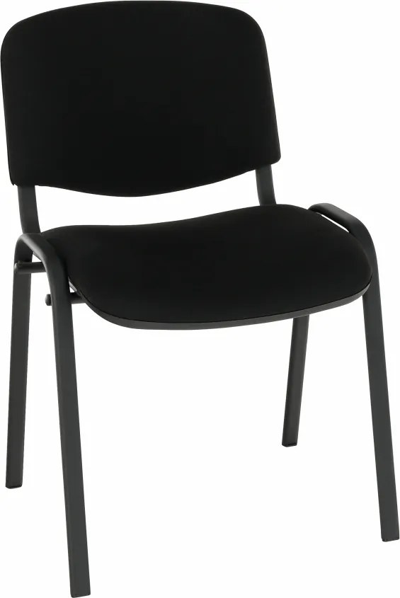 Kancelárska stolička, čierna, ISO NEW