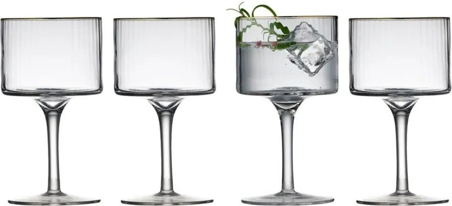 Súprava 4 pohárov na gin &amp; tonic Lyngby Glas Palermo, 320 ml