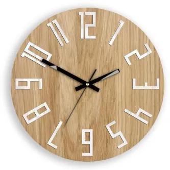 Sammer Jedinečné drevené nástenné hodiny SLIM čierne 33 cm SlimWoodBlack