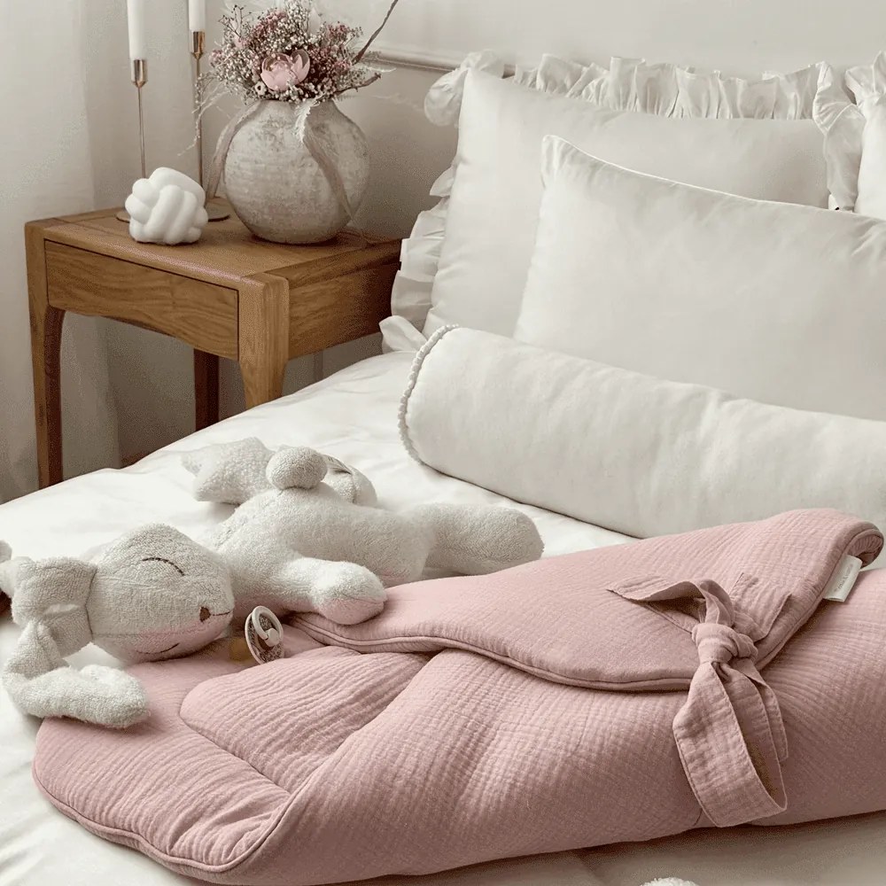 Mušelínová zavinovačka ružová 70x70cm