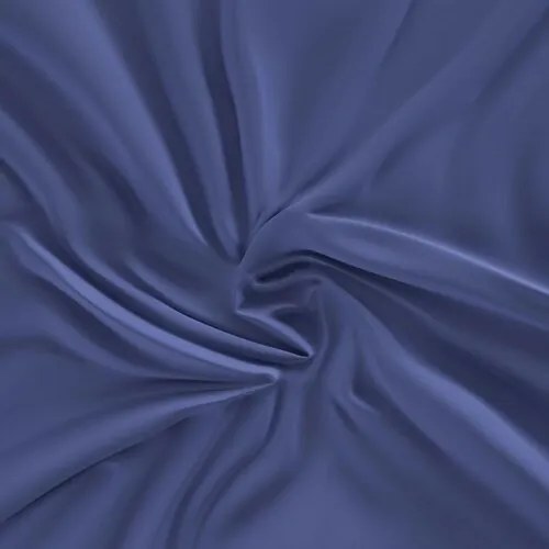 Kvalitex Saténové prestieradlo s gumou tmavomodrá, 180 x 200 cm