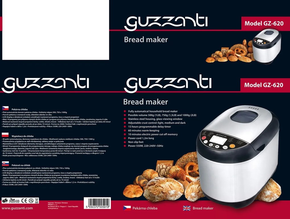 Guzzanti Pekáreň chleba