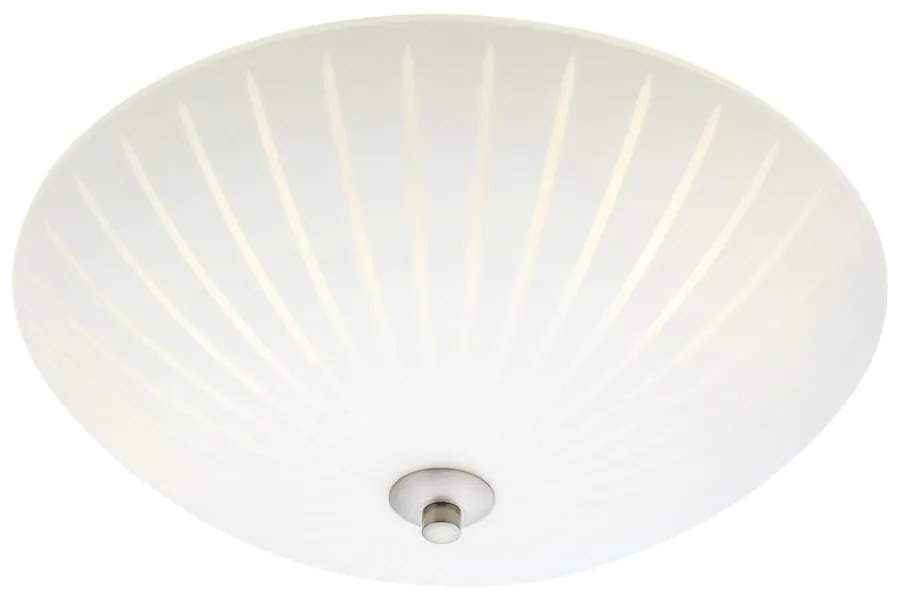 Biele stropné svietidlo so skleneným tienidlom ø 35 cm Cut – Markslöjd