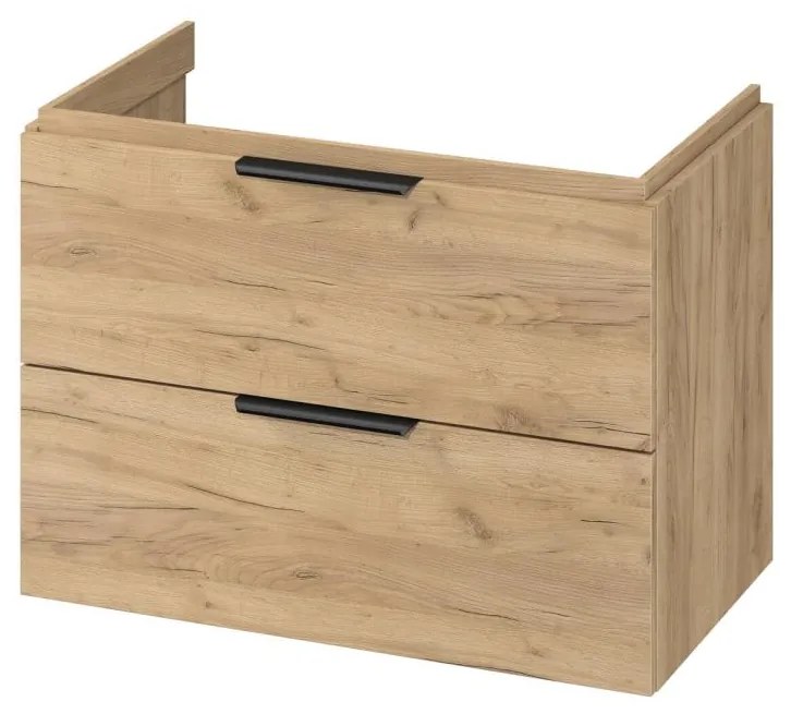 Cersanit S598-047-DSM - Závesná kúpeľňová skrinka pod umývadlo MALIKA 80x45 cm dub