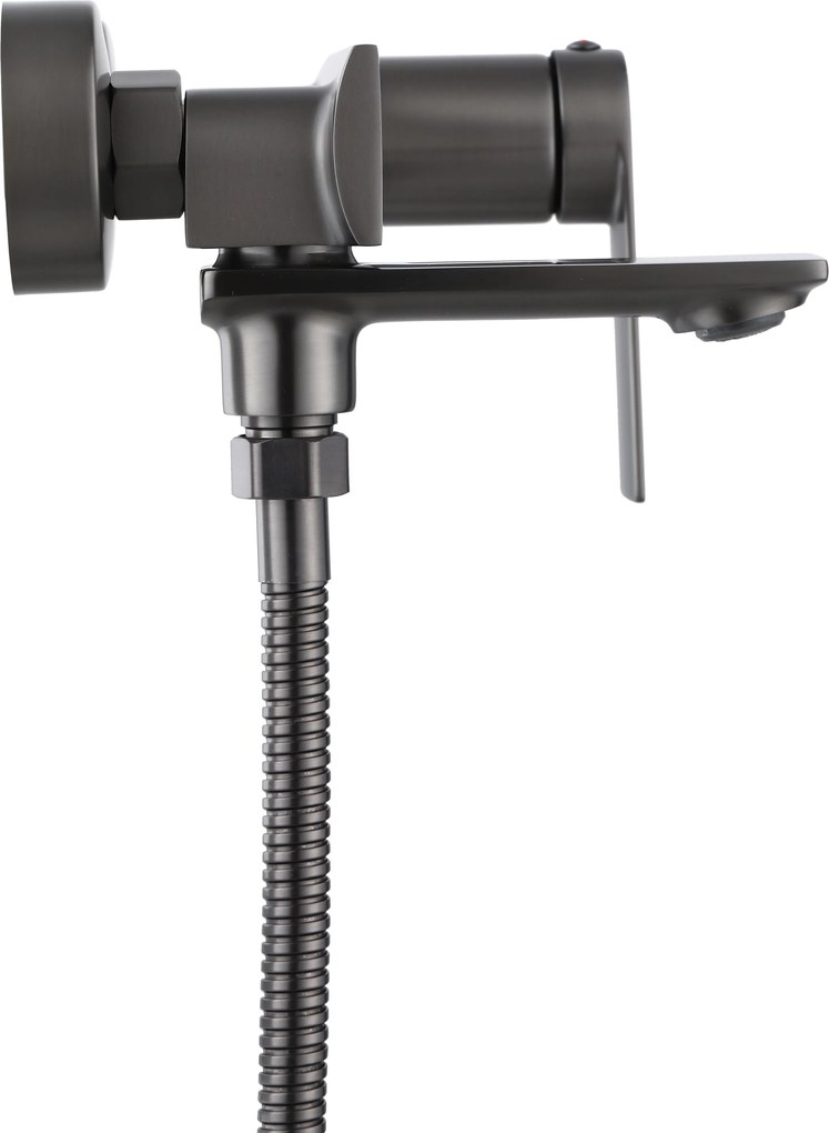 Rea Storm, vaňová batéria s ručnou bodovou sprchovou sadou, grafitová, REA-B4585