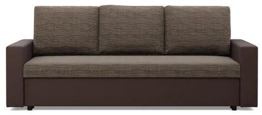 Trojmiestna rozkladacia sedačka LUNA hnedá / cappuccino