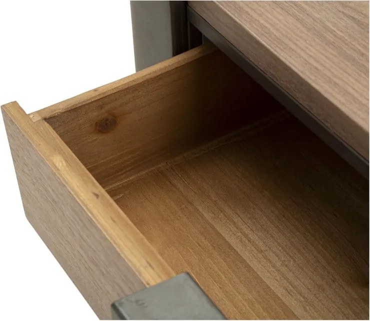 Hnedý konferenčný stolík z jedlového dreva 60x60 cm Toronto – Mauro Ferretti