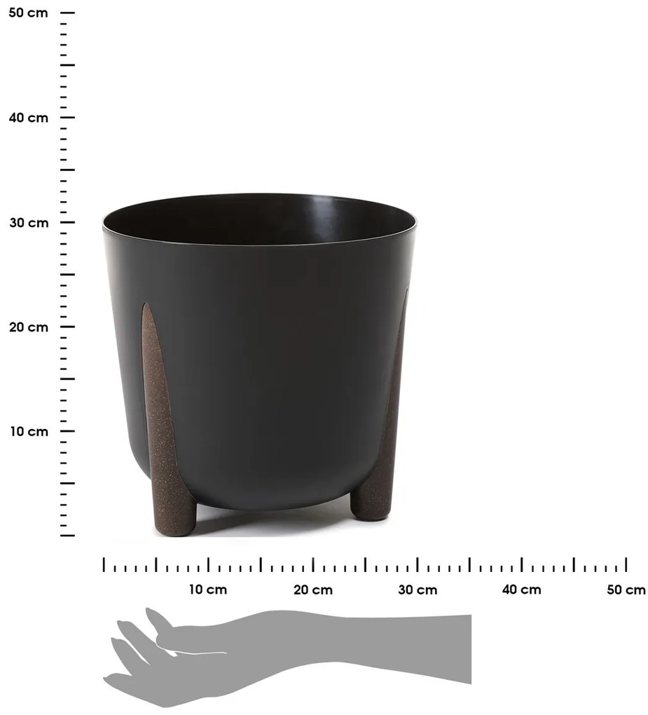 Kvetináč MOSS ECO II 30 cm čierny