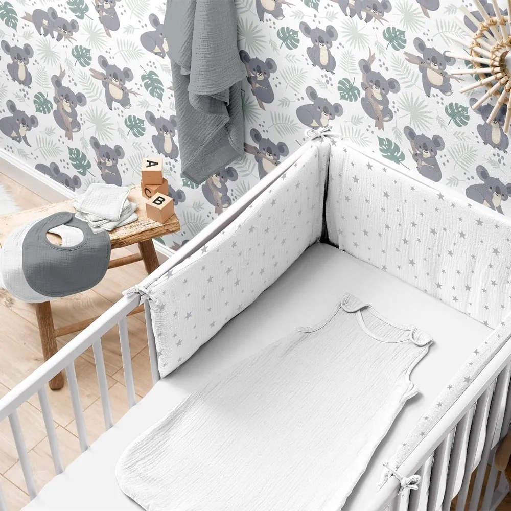 Napínacia mušelínová detská plachta do postieľky 70x140 cm – Bébé Douceur