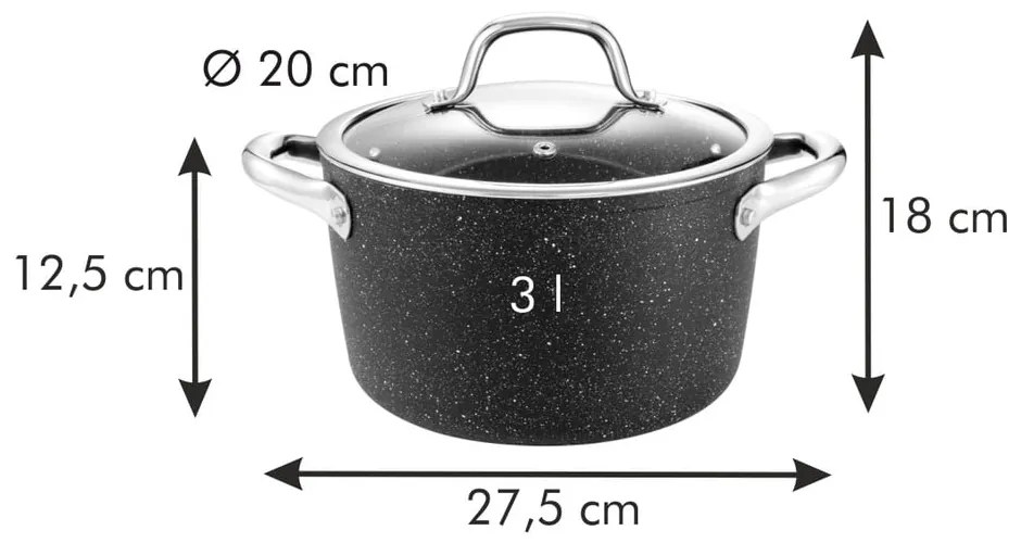 Hrniec s pokrievkou s nepriľnavým povrchom na indukciu President – Tescoma