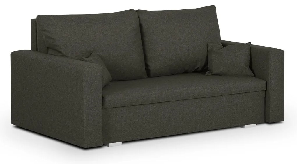 Pohovka pre 2 osoby s funkciou spania MONDI Tmavošedá