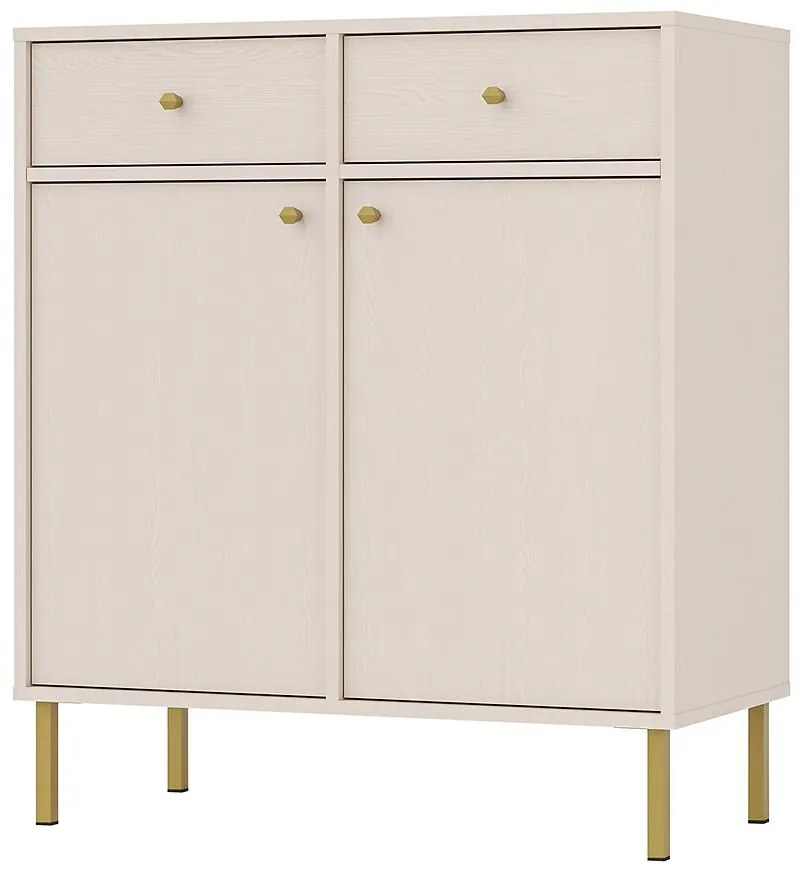 Komoda Tokyo 2  2F 2S pieskovo béžová 826