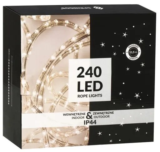 SPRINGOS LED svetelná hadica - 20m, 480LED, 8 funkcií, IP44, teplá biela