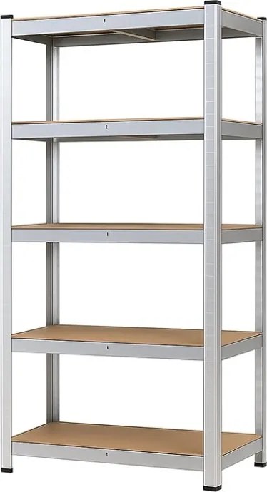 Regál 180x80x40 cm pozinkovaný 5-policový, nosnosť 875 kg