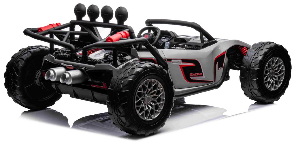 RAMIZ Elektrické autíčko Buggy Racing 5 - sivé - 2X200W - 24V/7Ah - 2023
