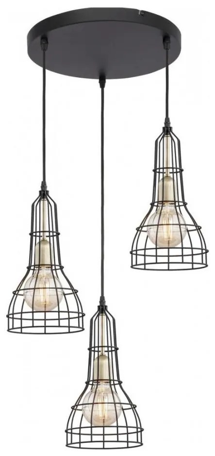 Luster na lanku LONG 3xE27/60W/230V