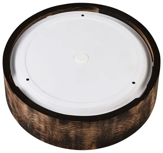 Stropné kúpeľňové svietidlo OAK SMOKY 2xE27/15W/230V IP54, pr. 27,5 cm, dub/hned