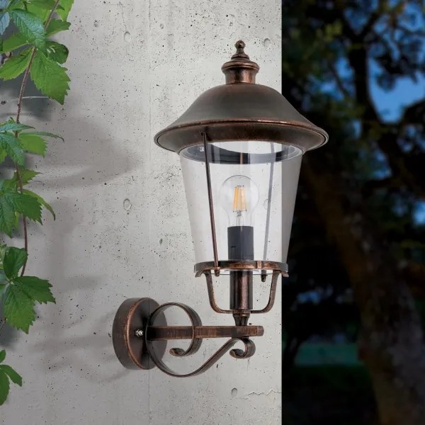 Orion AL 11K/360.00-Vonkajšia nást. lampa KENZO 1xE27/100W/230V IP44 bronz/patina