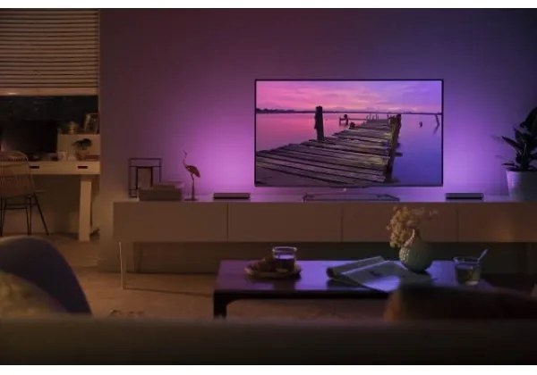 Philips - SADA 2x LED RGB Stmievateľná stolná lampa Hue AMBIANCE LED/6W/230V biela