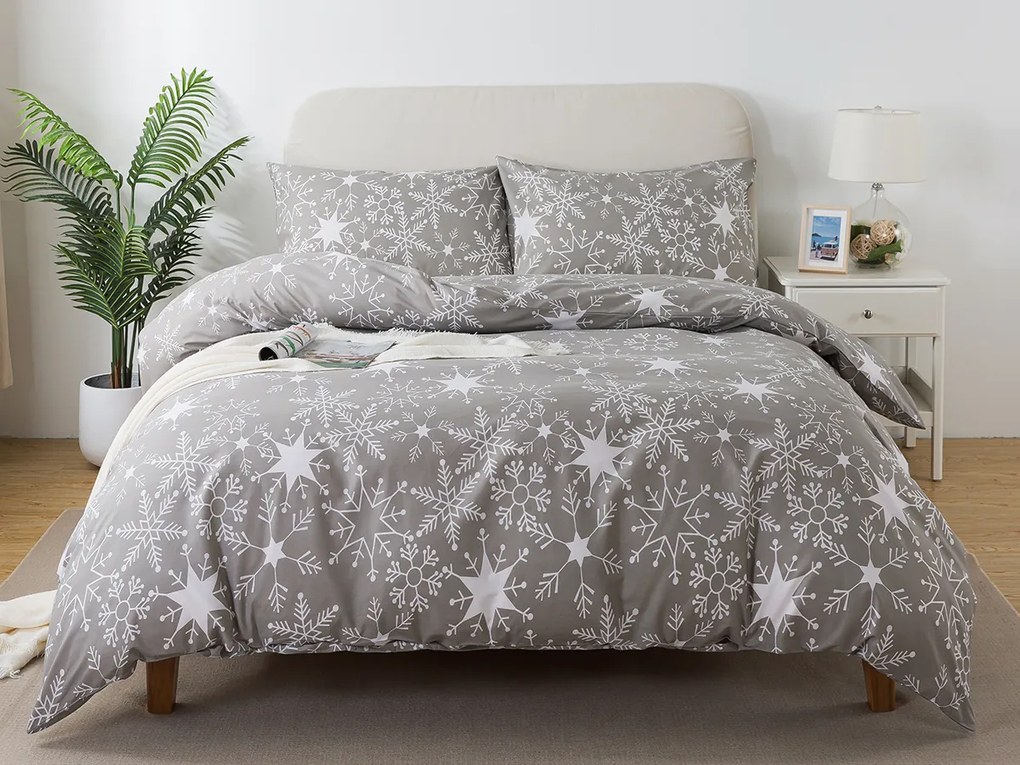 XPOSE® Predĺžené bavlnené Renforcé obliečky JON - sivé