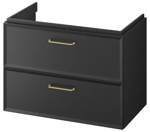 Cersanit S1017-003 - Závesná kúpeľňová skrinka pod umývadlo MILLE 80x45 cm čierna