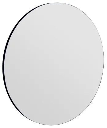 Nástenné zrkadlo ZEOS pr. 70 cm čierna