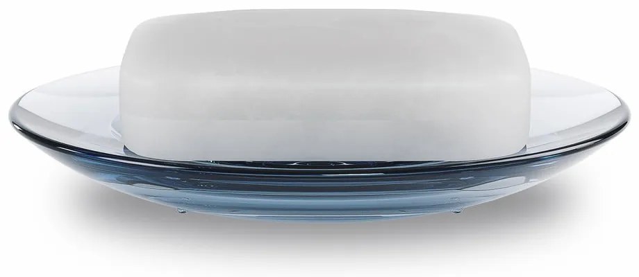 Modrá plastová nádoba na mydlo Droplet - Umbra