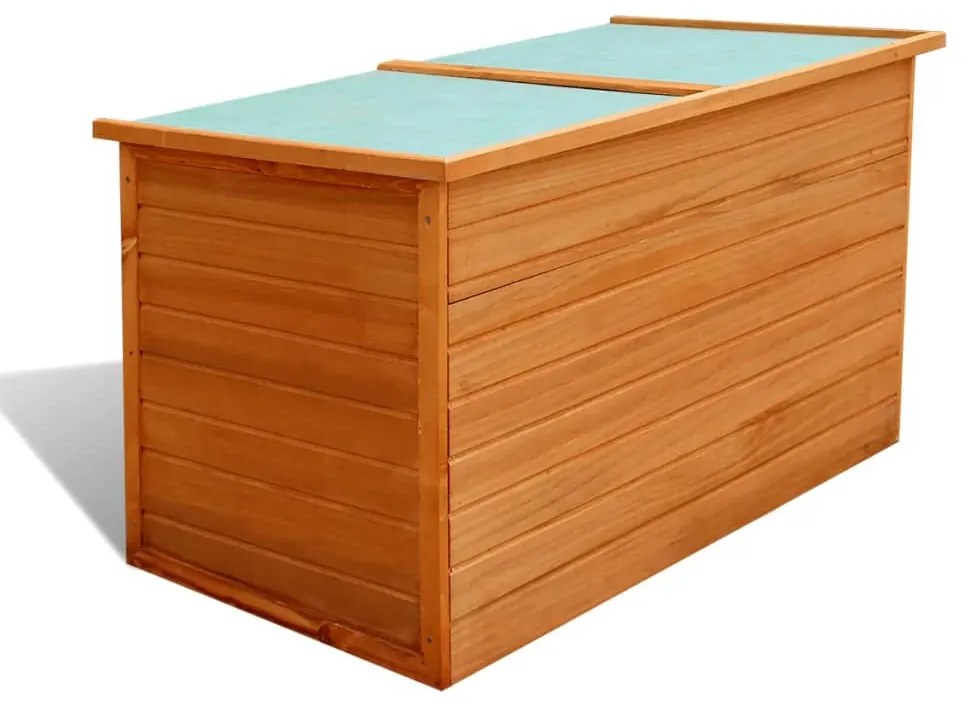 vidaXL Záhradný úložný box 126x72x72 cm, drevo