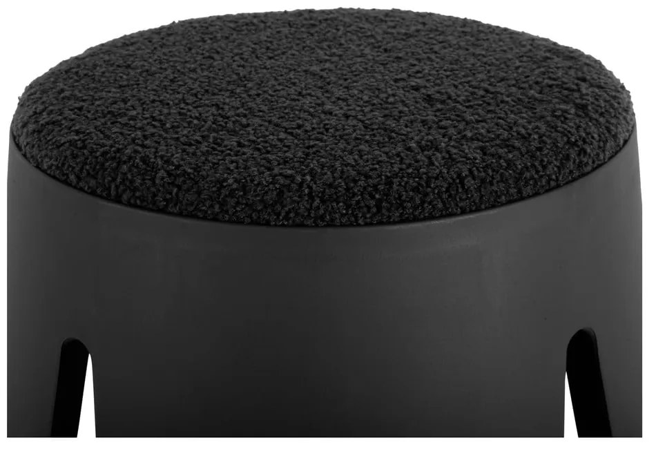 Čierna plastová stolička Savor – Leitmotiv