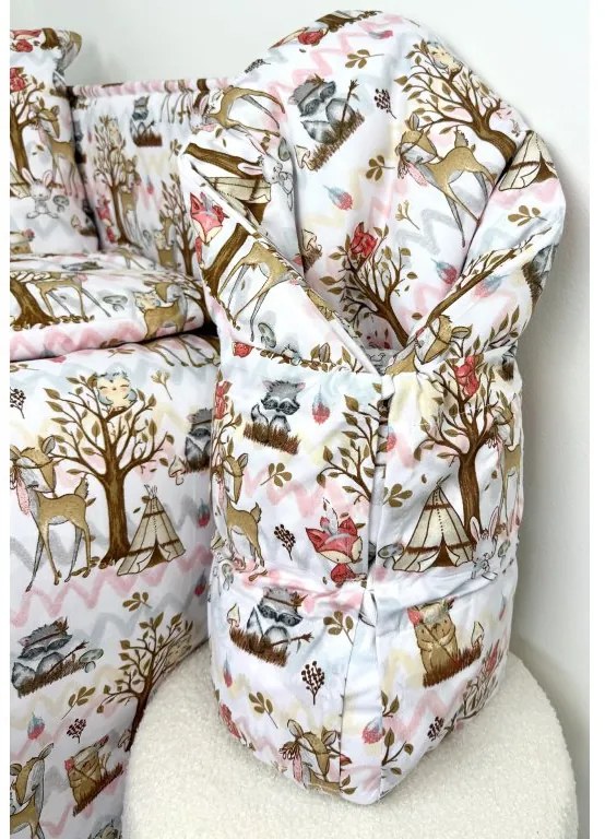 INTERMEDIC SK | Obliečka na zavinovačku Lesík 120x37 cm – 100 % bavlna, šnurovanie, lesný motív