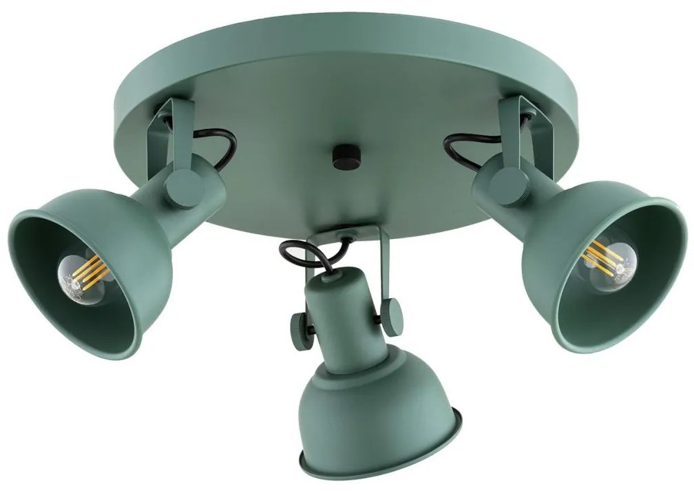 Argon 6265 - Bodové svietidlo LENORA 3xE14/7W/230V zelená