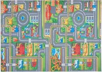 TA Koberec B-529 FLANNEL PRINTED Sivý Obdĺžnikový Rozmer: 140x200 cm